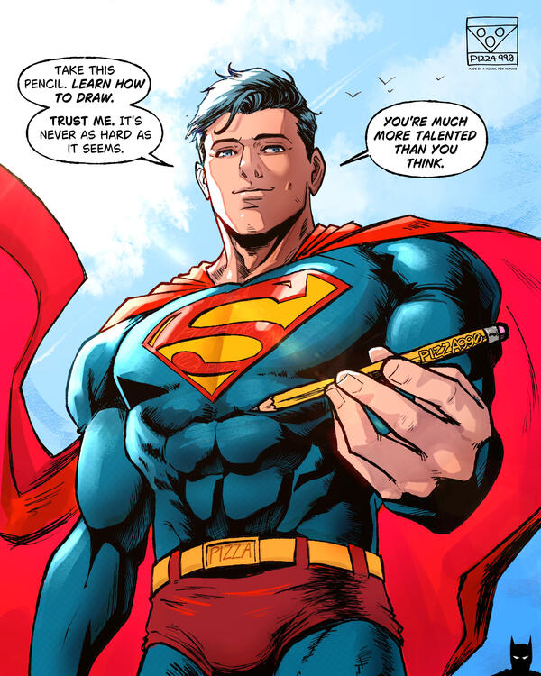 Superman against AI "art"