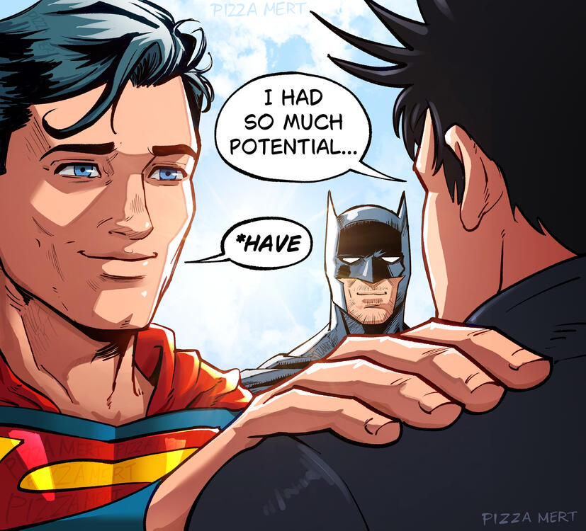 My Superman drawing originated from an hopecore internet meme
