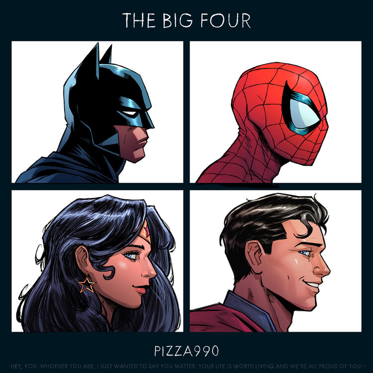 The Big Four - Inspired by the cover art of "Demon Days" by Gorillaz