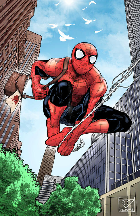 Virgin cover of my "A Letter From Your Friendly Neighborhood Spider-Man" fan-comic