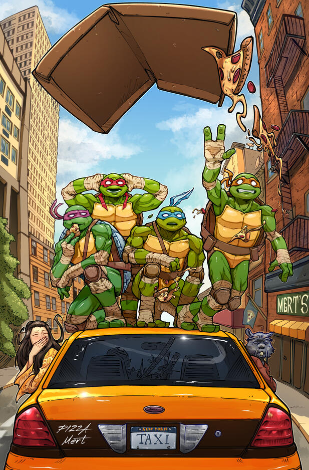 My variant cover for Teenage Mutant Ninja Turtles (2024) #19 (WITHOUT THE TITLE)